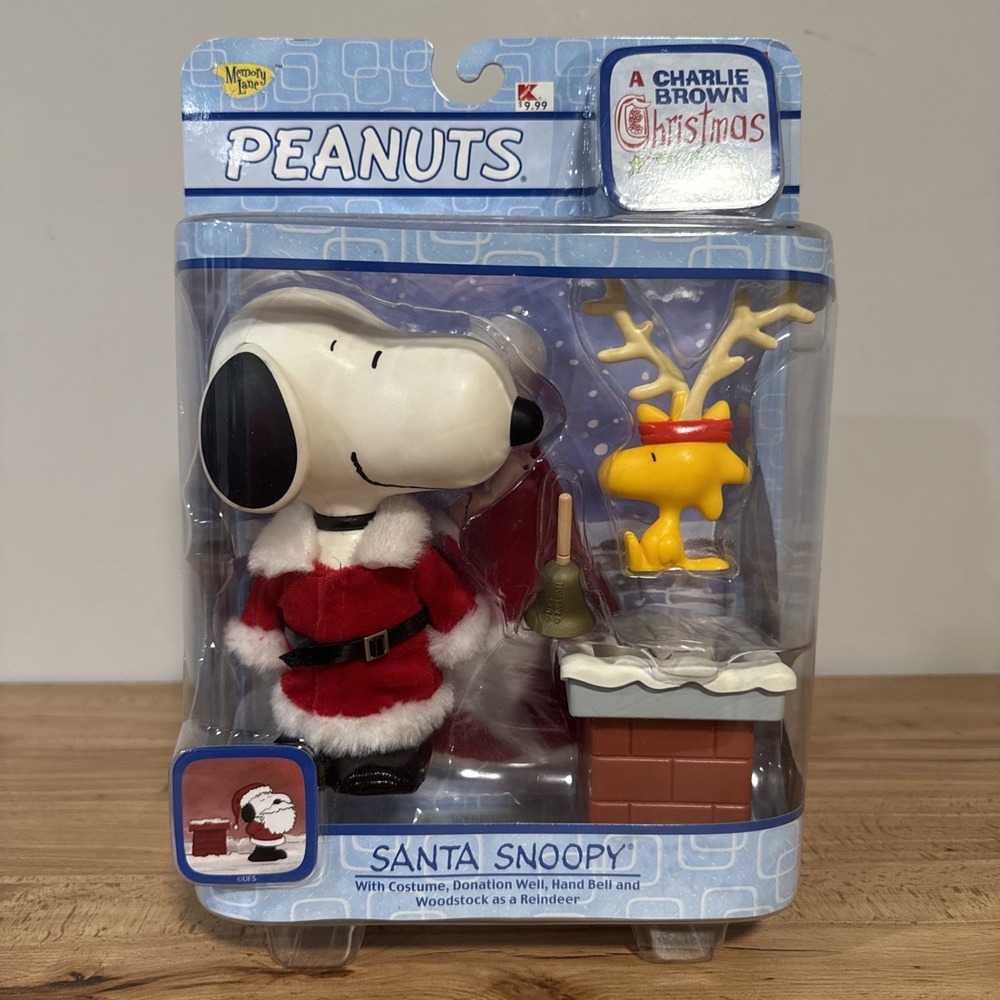 A Charlie Brown Christmas: Santa Snoopy, Woodstock Reindeer w/ Bell, Donate Well